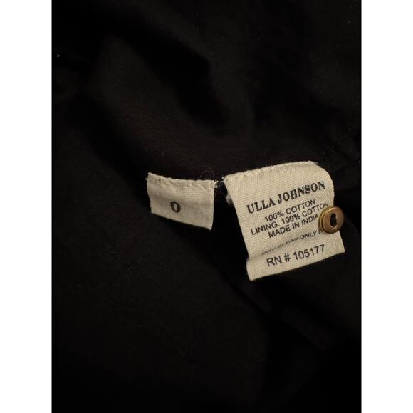 Ulla Johnson Henrietta black lace trim side tie mini dress - Picture 7 of 7